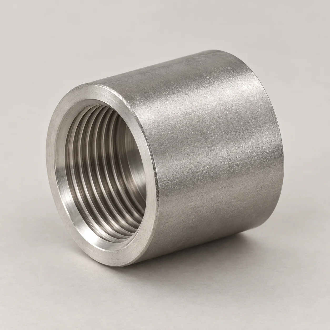 Representative AI-generated stainless steel coupling