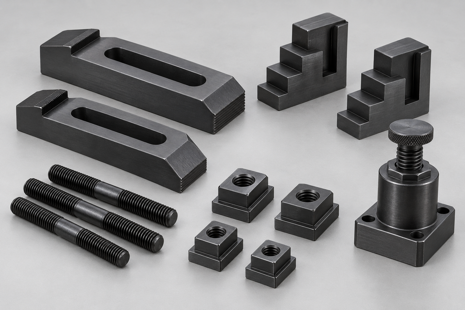 AI-generated representative machine workholding components