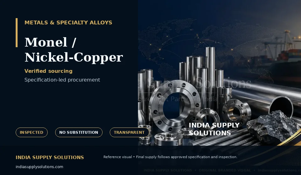 Monel / Nickel-Copper — India Supply Solutions sourcing visual