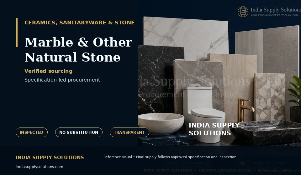 Marble & Other Natural Stone — India Supply Solutions sourcing visual