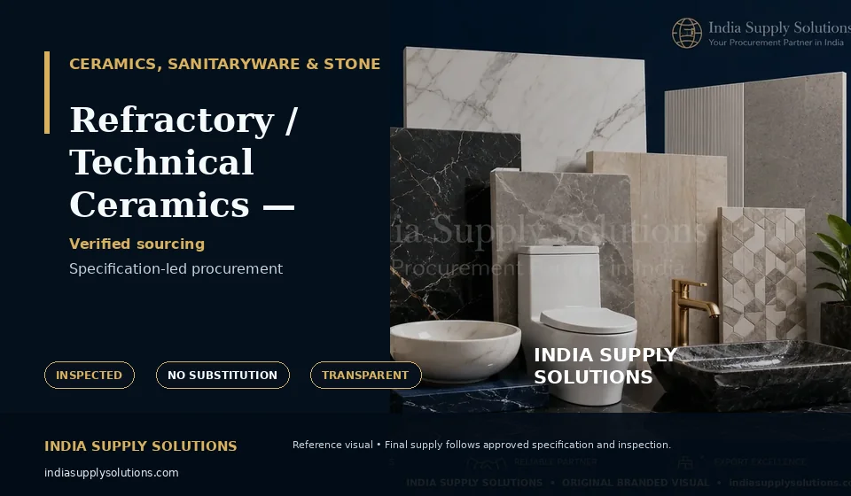 Refractory / Technical Ceramics — review required — India Supply Solutions sourcing visual