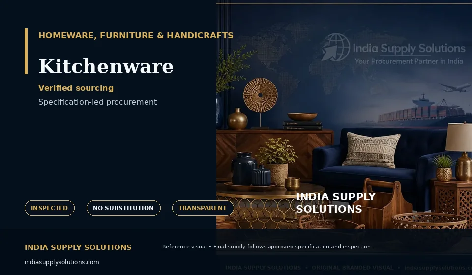 Kitchenware — India Supply Solutions sourcing visual