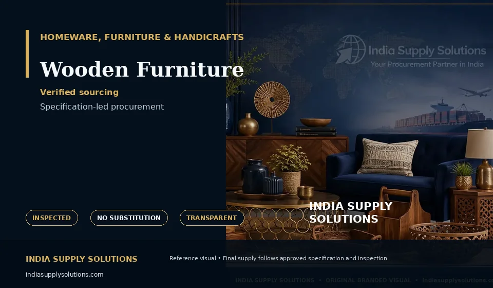 Wooden Furniture — India Supply Solutions sourcing visual
