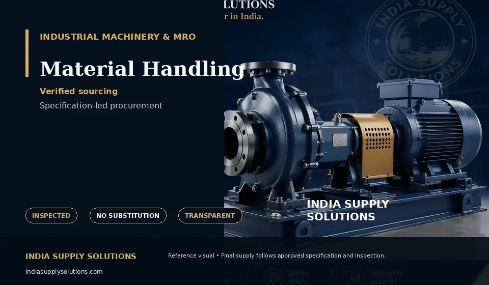 Material Handling — India Supply Solutions sourcing visual