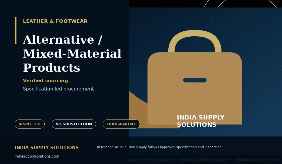 Alternative / Mixed-Material Products — India Supply Solutions sourcing visual