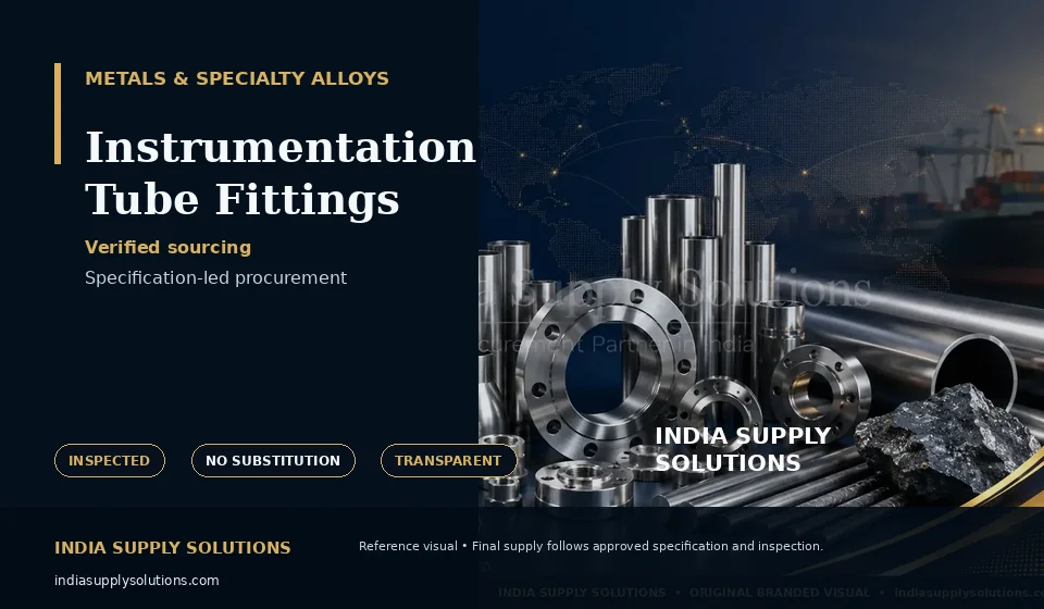 Instrumentation Tube Fittings — India Supply Solutions sourcing visual