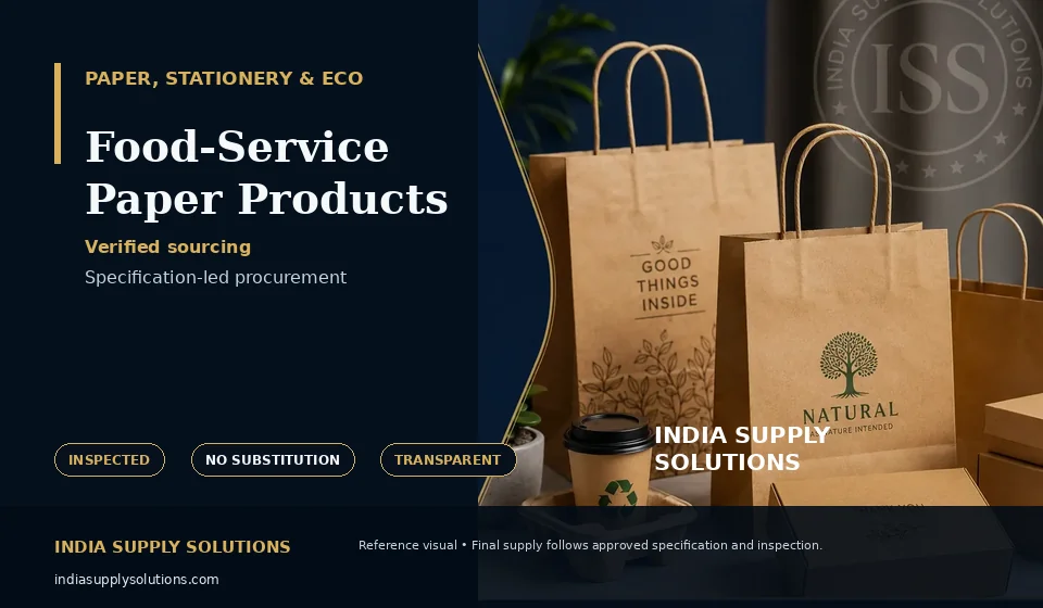 Food-Service Paper Products — India Supply Solutions sourcing visual