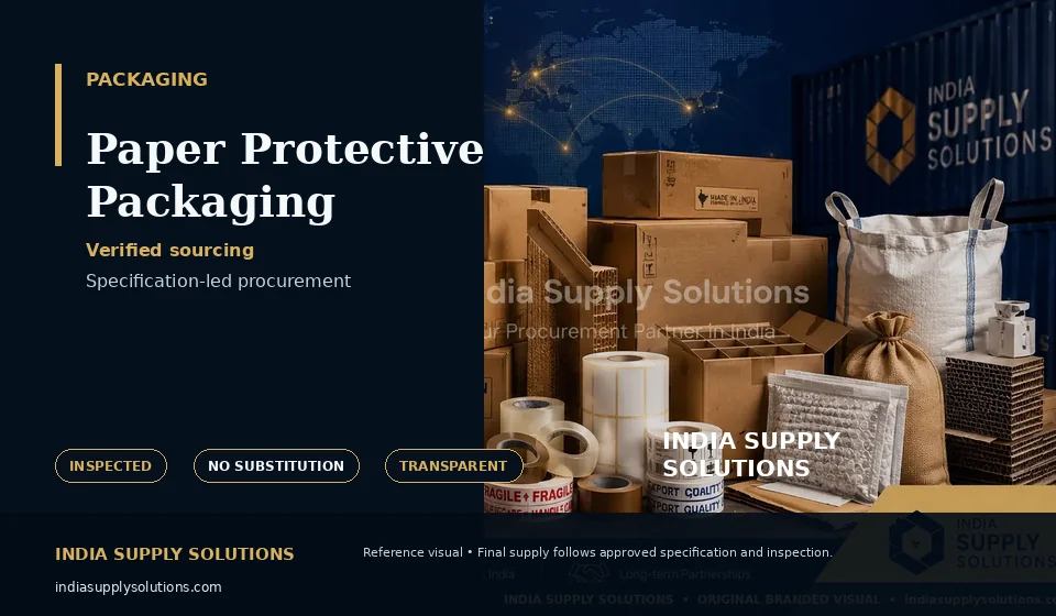 Paper Protective Packaging — India Supply Solutions sourcing visual