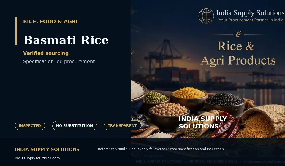 Basmati Rice — India Supply Solutions sourcing visual