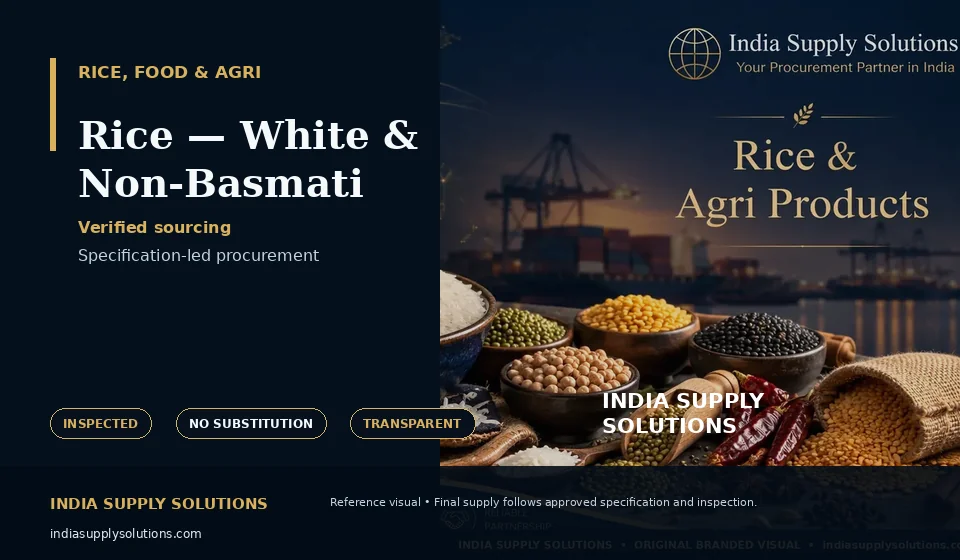 Rice — White & Non-Basmati — India Supply Solutions sourcing visual