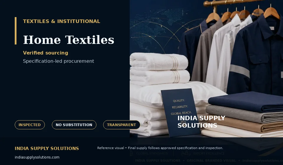 Home Textiles — India Supply Solutions sourcing visual