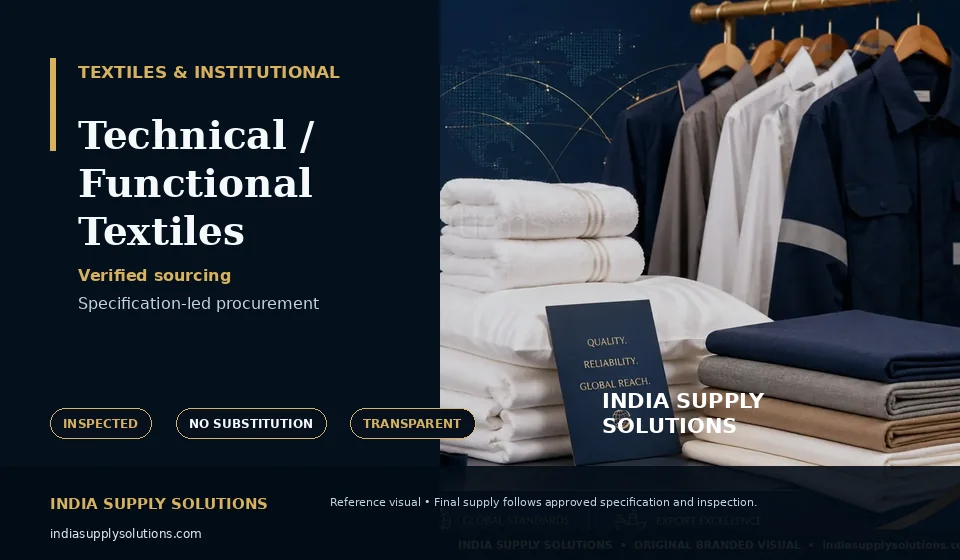 Technical / Functional Textiles — India Supply Solutions sourcing visual