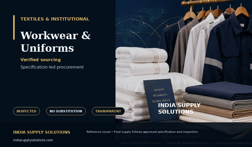 Workwear & Uniforms — India Supply Solutions sourcing visual