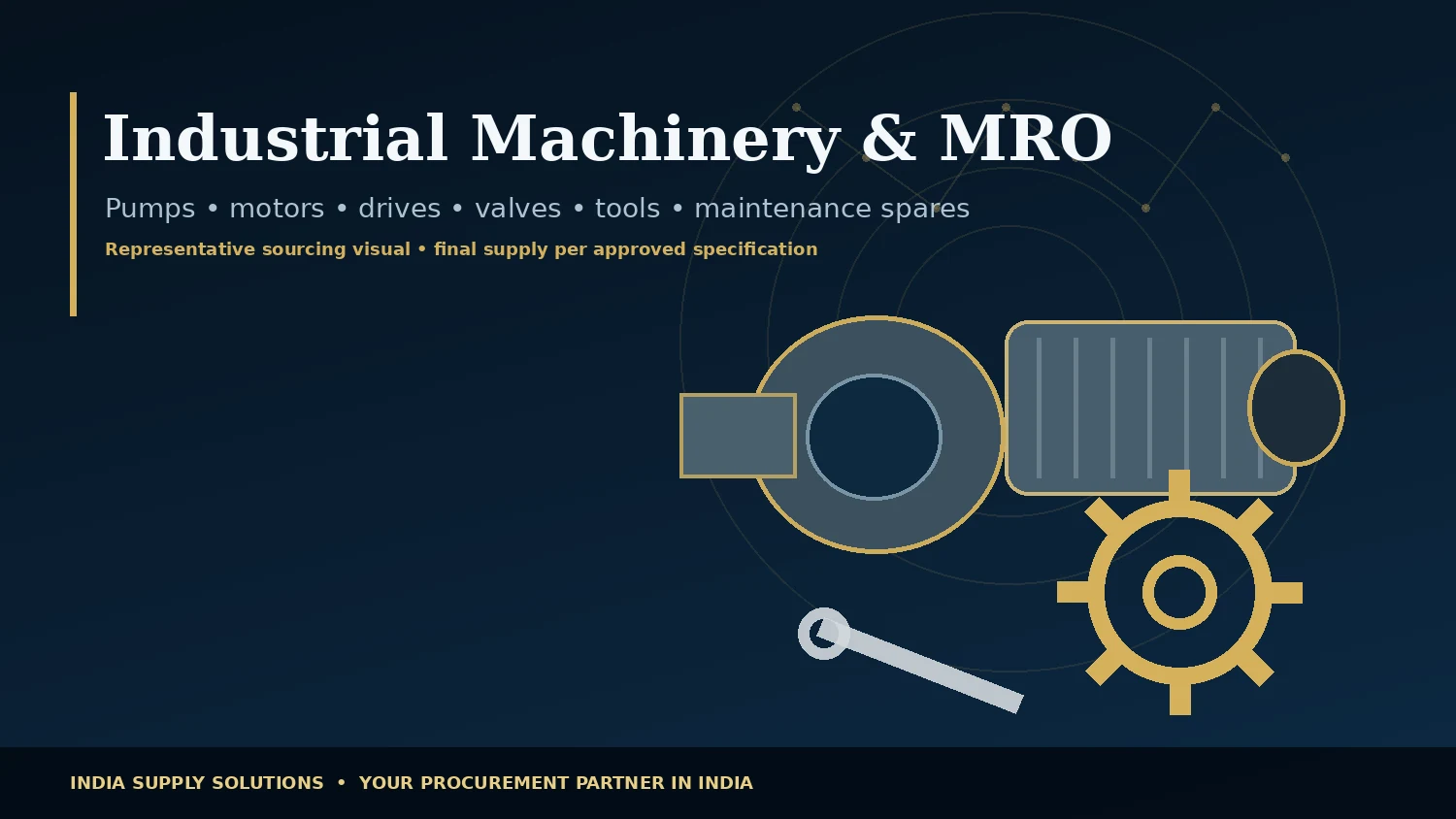 Industrial machinery and technical sourcing desk