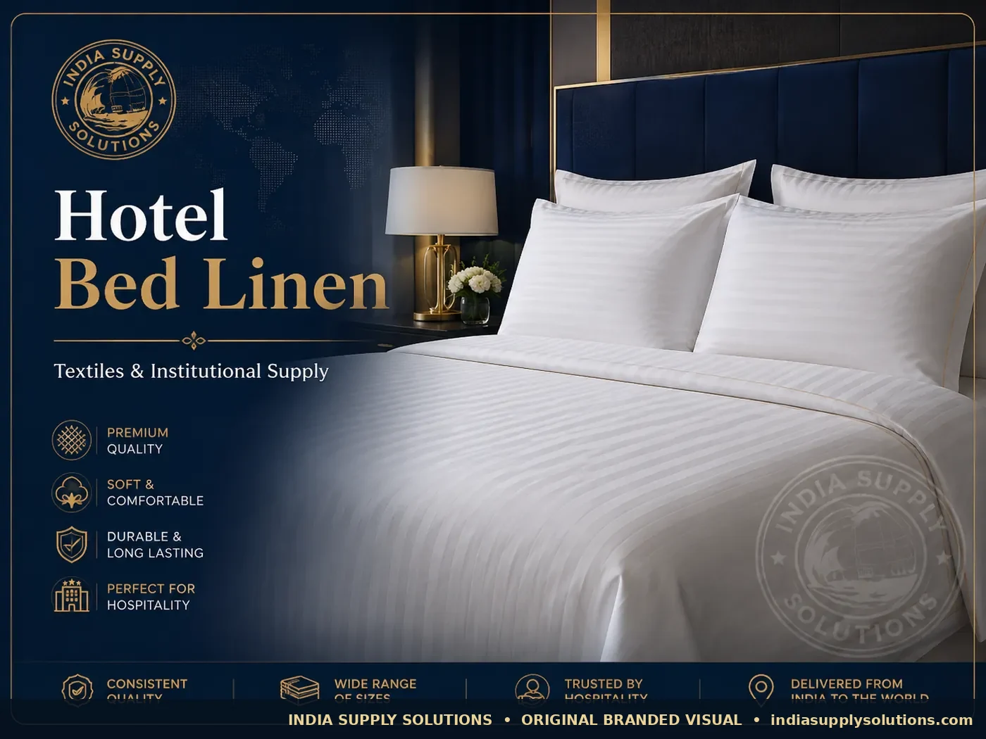 Hotel Bed Linen — India Supply Solutions product-family reference photograph