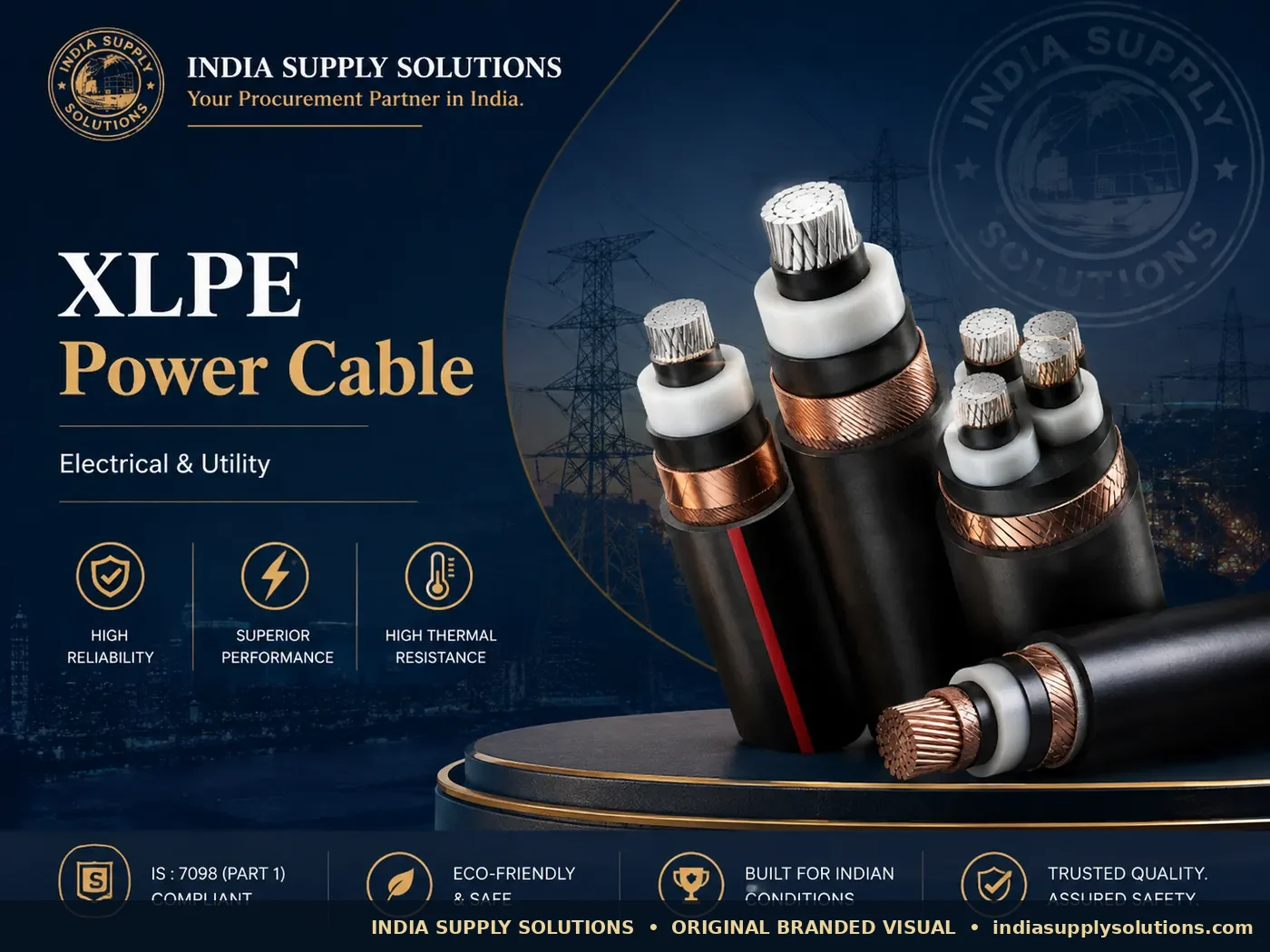 XLPE Power Cable — India Supply Solutions product-family reference photograph