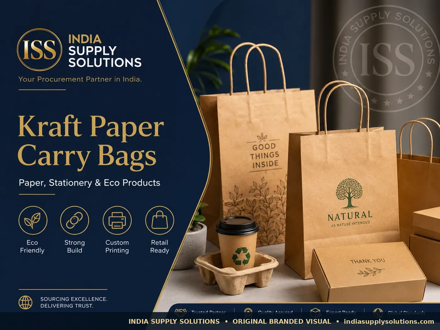Kraft Paper Carry Bags representative product image